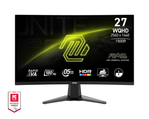 MSI MONITOR GAMING MAG 27CQ6F, CURVED VA WQHD, 27, 16:9, 300CD/M2, 5.000:1, 0.5MS, 180Hz, 2560x1440, 2xHDMI/ 1xDP/ HP OUT, BLACK, 3YW.